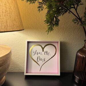 Wall Art French Love Heart You Me Oui